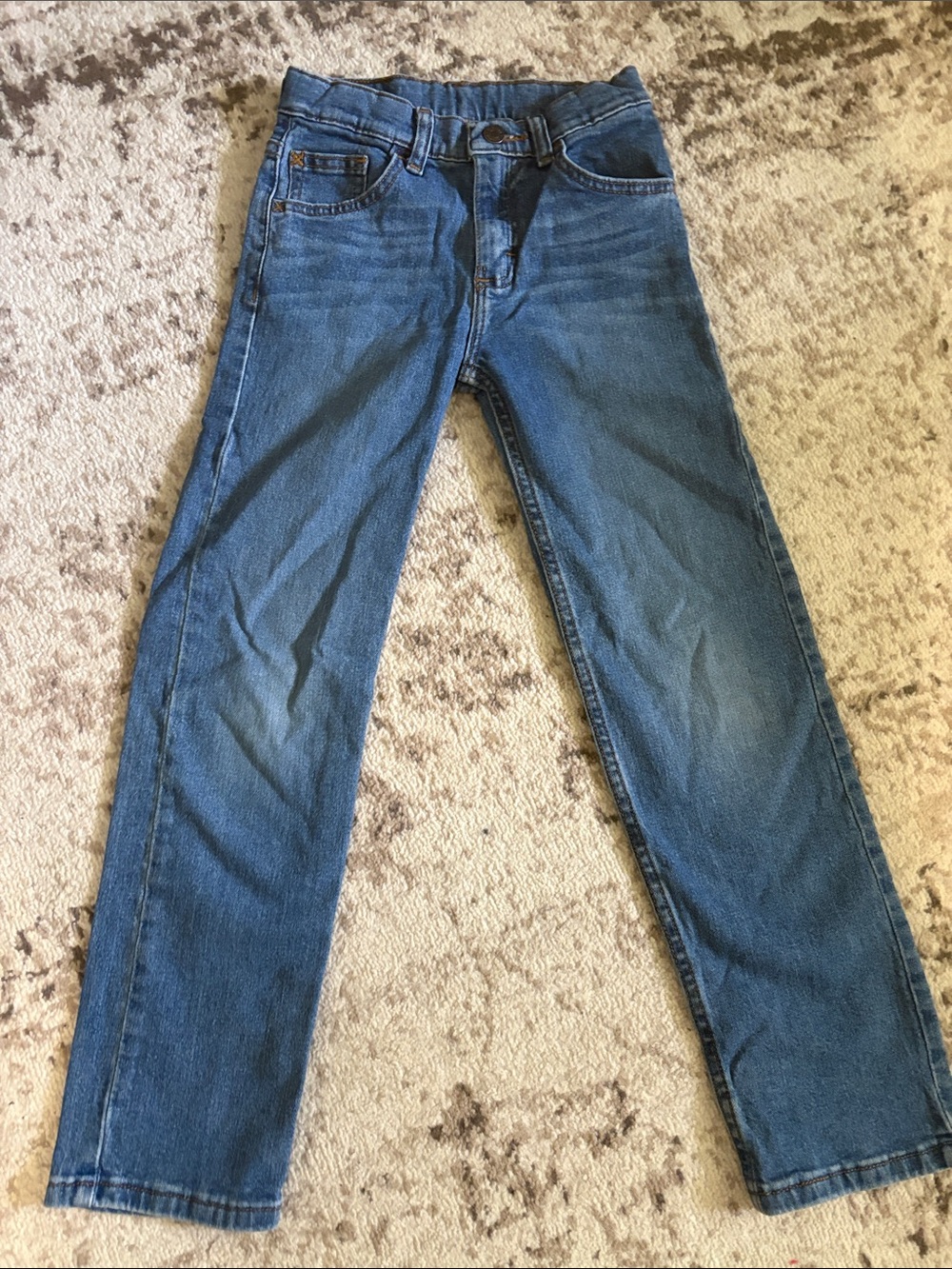 Boys Wrangler Blue Straight-Leg Jeans size 10 slim